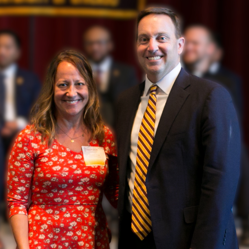 Loyola Chicago student Elizabeth Moran is inducted into Alpha Sigma Nu.