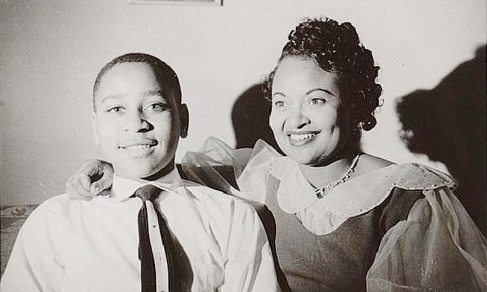 Emmett Till and mother, Loyola School of Education graduate, Mamie Till-Mobley