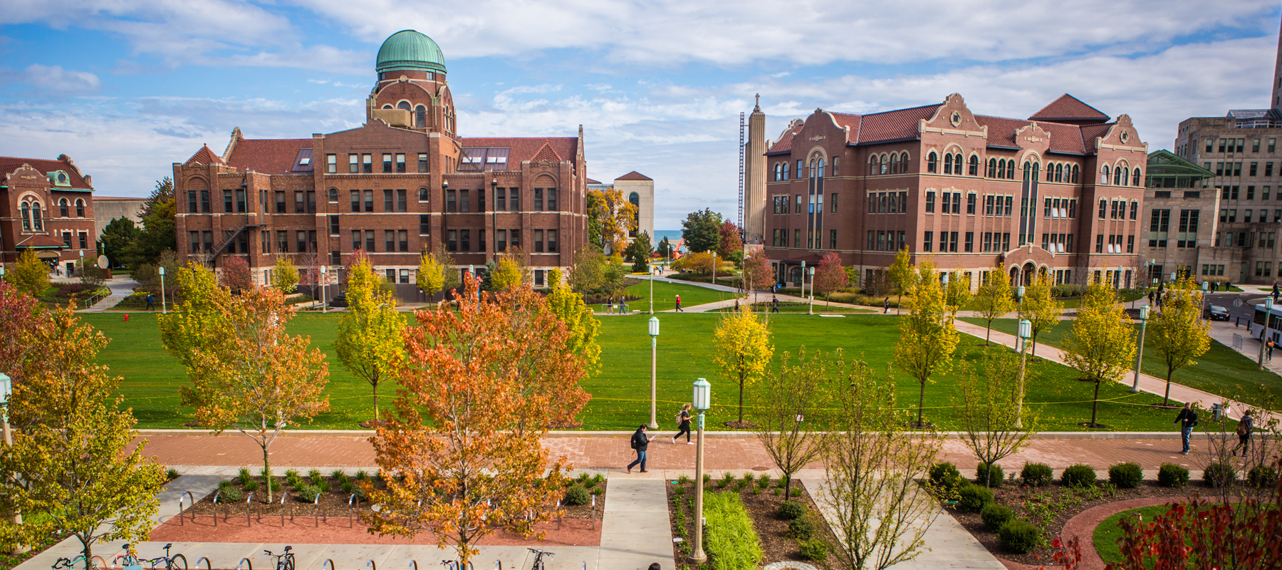 Lakeshore Campus in Fall at Loyola.