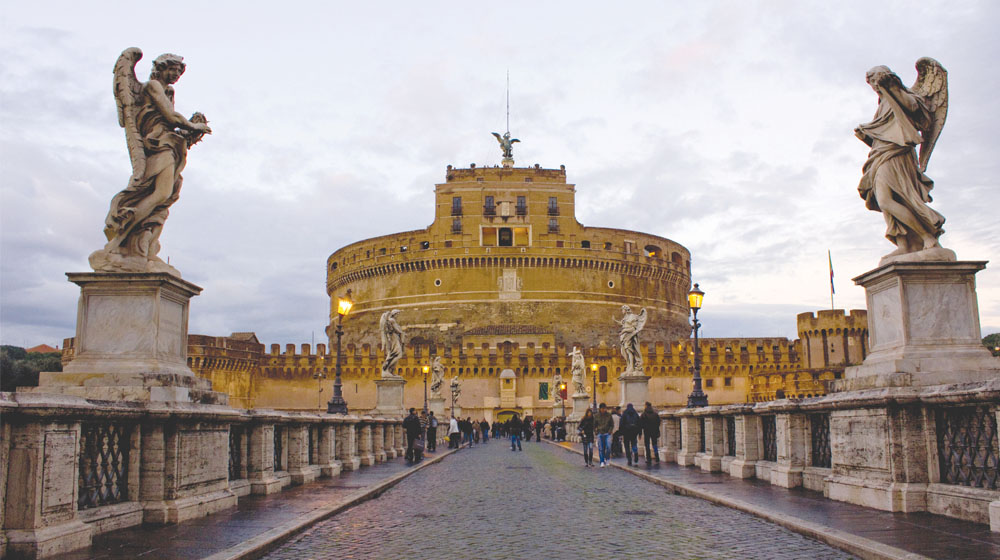 A plaza in Rome