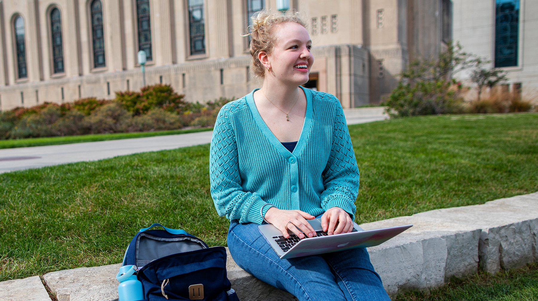 President's Medallion winner Adele Gedig portrait on the Lake Shore Campus.