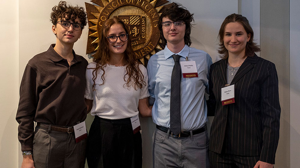 Chase Amarosa, Natalie Bracamontes, James O'Reilly, and Emma Pierce