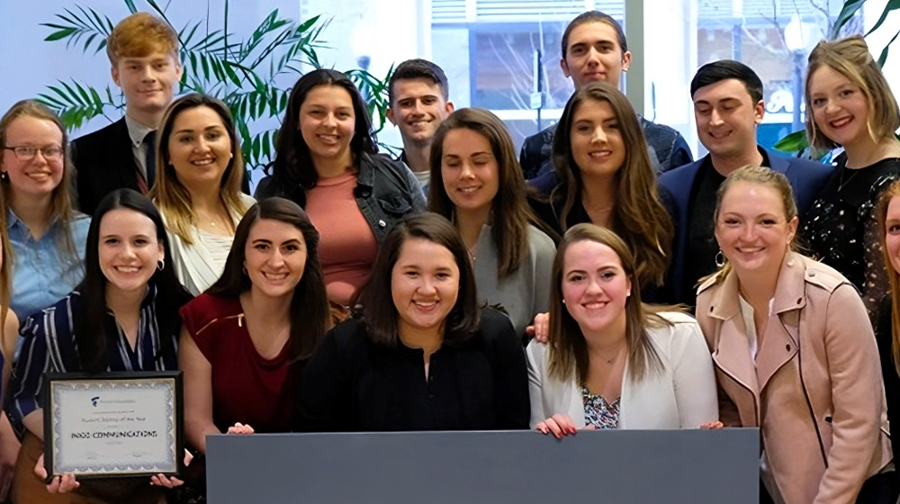 group photo of Inigo Communications students