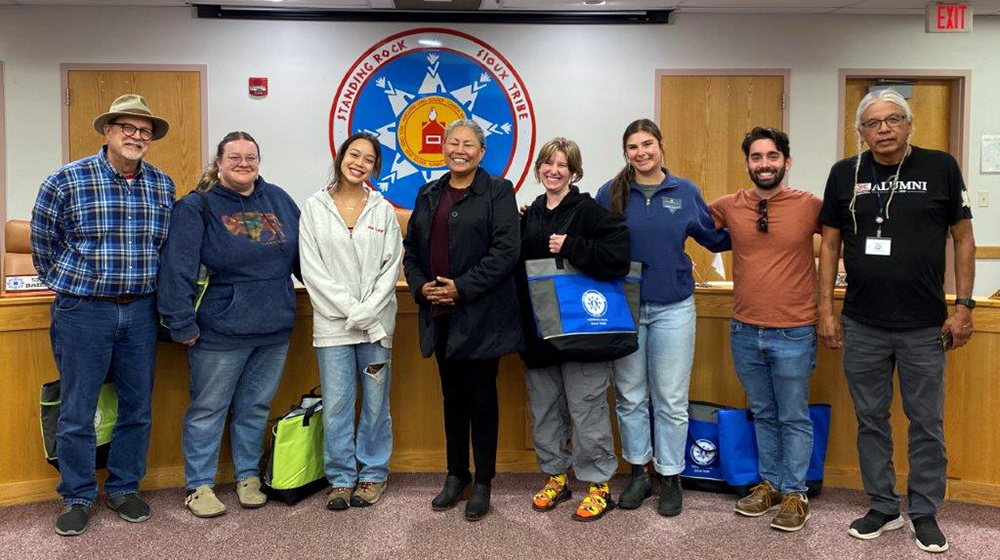 students with Janet Alkire and Tim Mintz