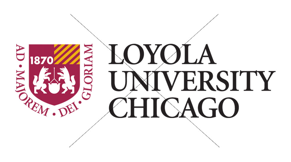 Example of a retired version of the university logo.