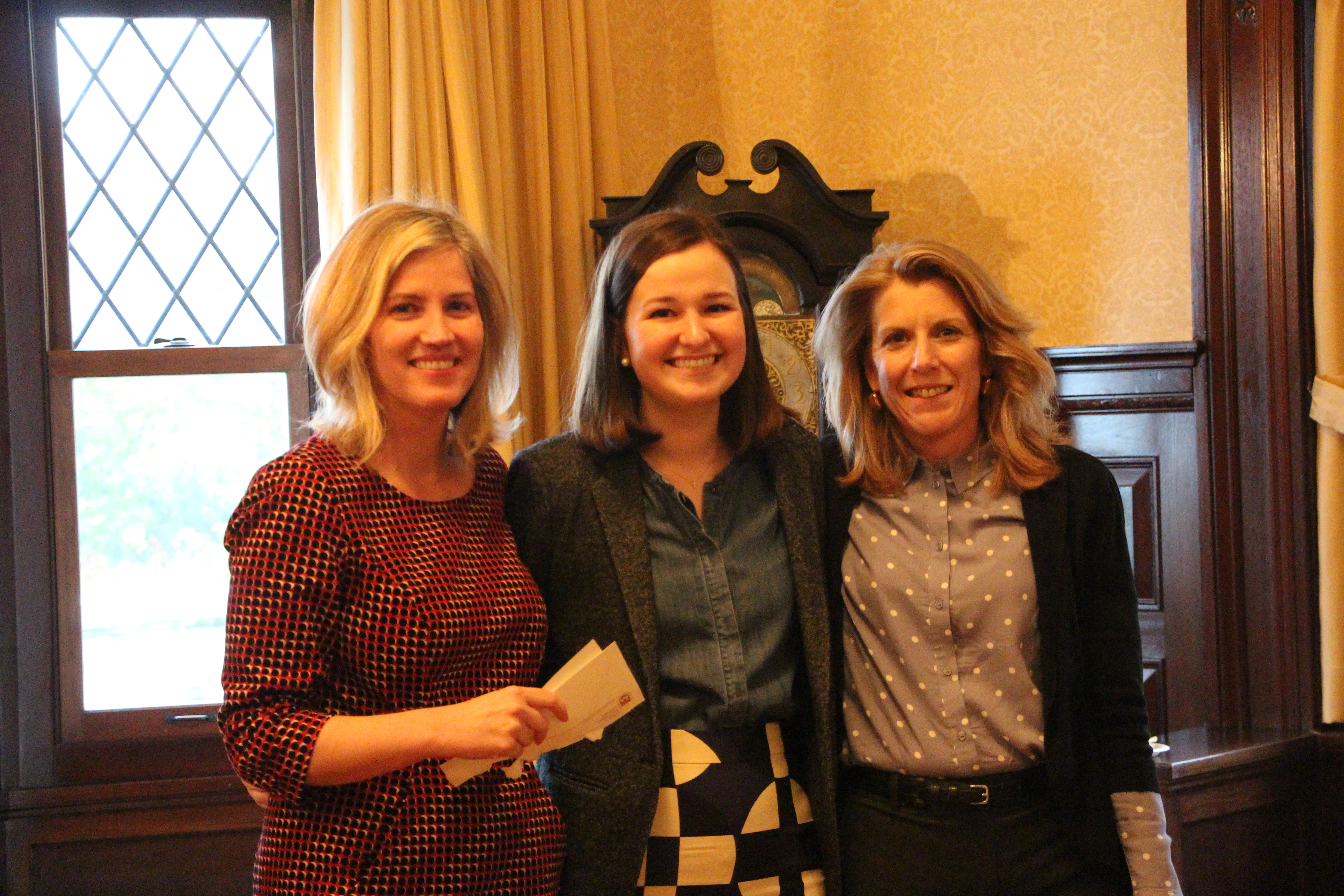 Dr. Michelle Nickerson, Former WLA Inter‌n & Ramonat Prize winner Amanda Malmstrom, and Susan Ramonat